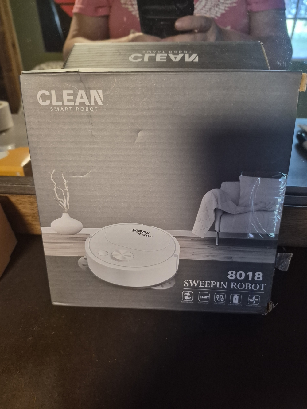 Clean Smart Robot 8018 Sweepin Vacuum Compact Mini Automatic Floor Cleaner 1111